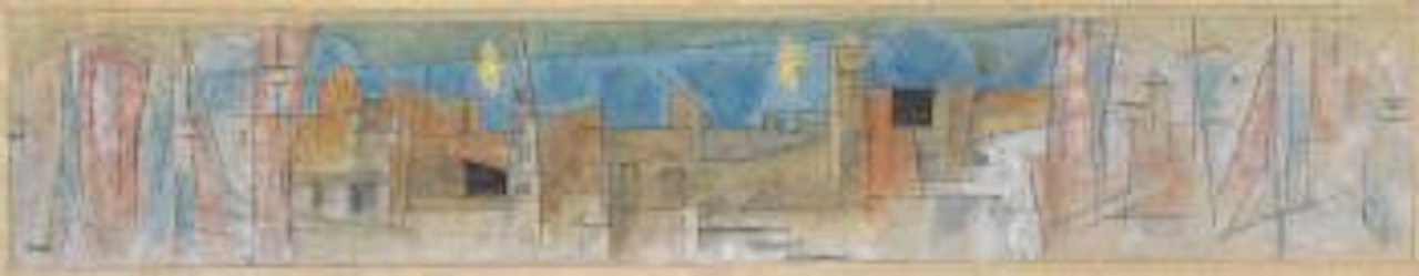 Italienischer Horizont bei Nacht by Lyonel Feininger
