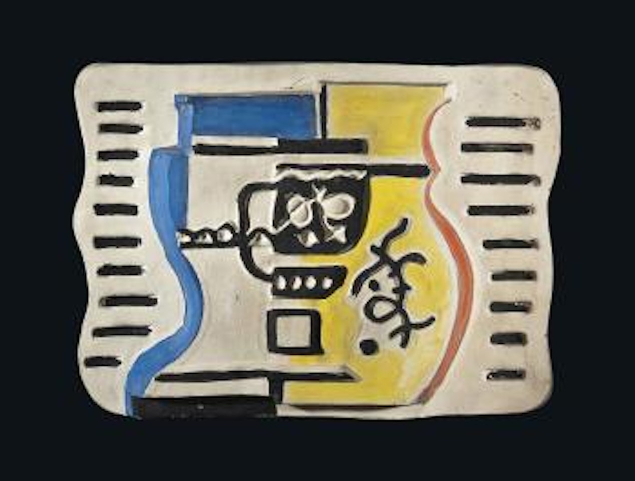 Nature Morte, Bleu Et Jaune by Fernand Leger
