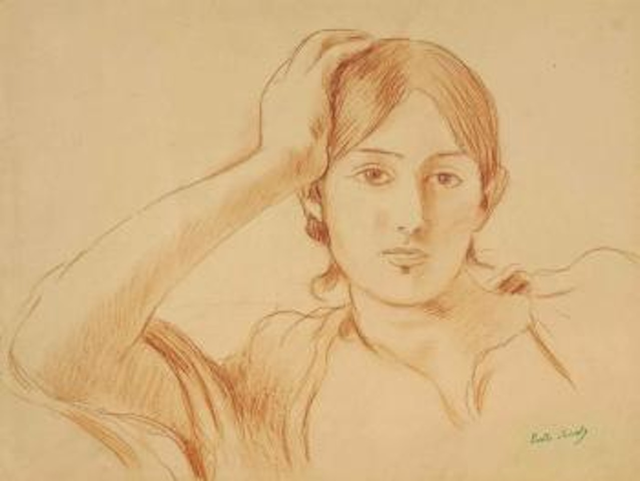 Portrait de Jeanne Pontillon by Berthe Morisot