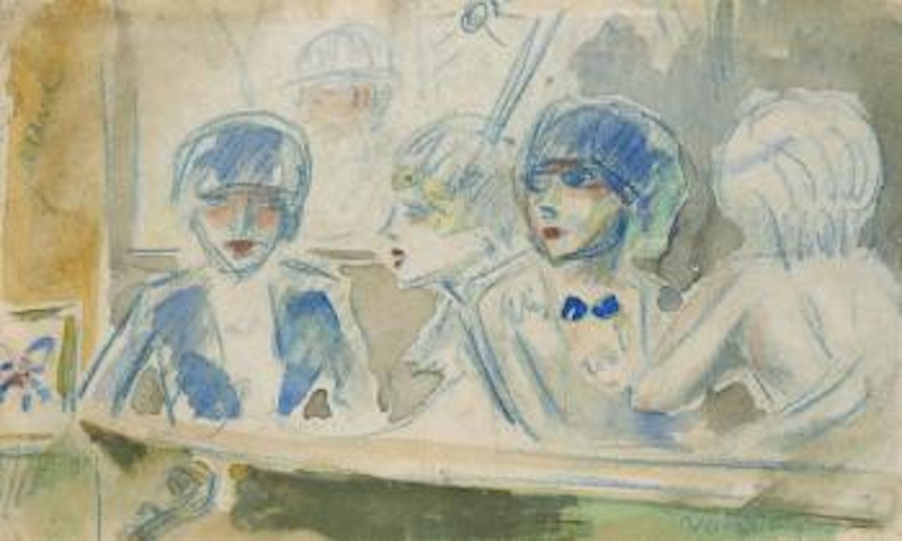 Jeunes femmes dans une loge by Kees van Dongen
