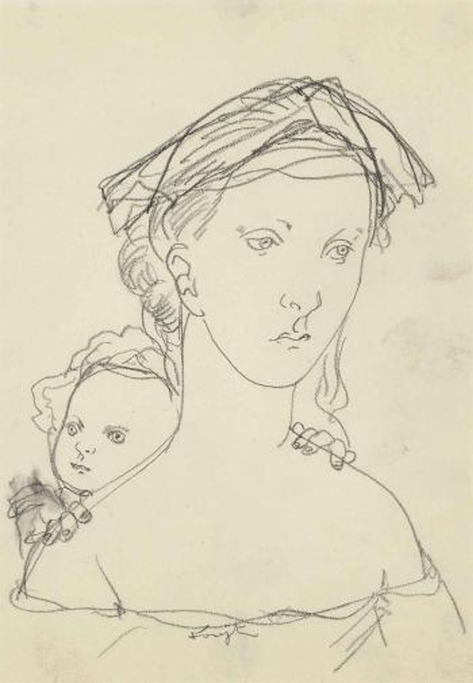 Femme et enfant by Leonard Tsuguharu Foujita