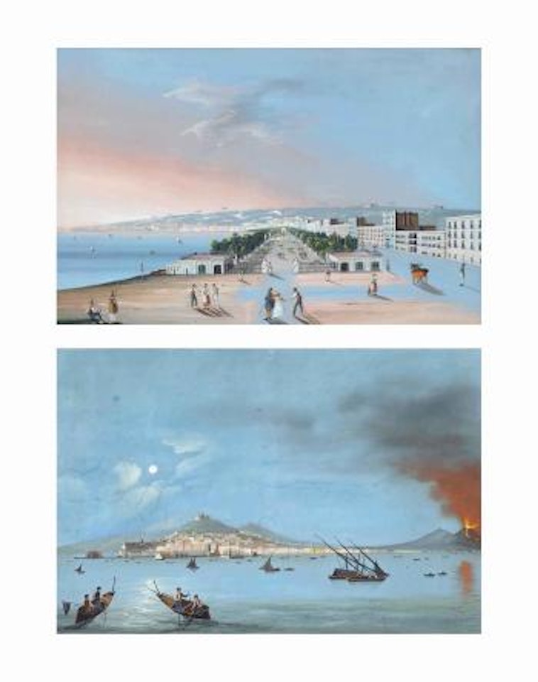 Villa Reale, Naples and Napoli da Mare by Neapolitan School