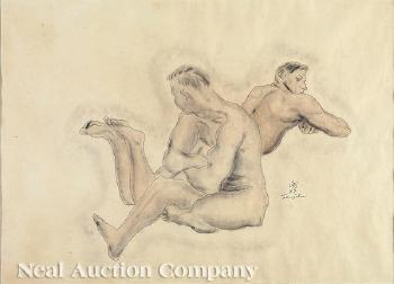Male Nudes by Leonard Tsuguharu Foujita