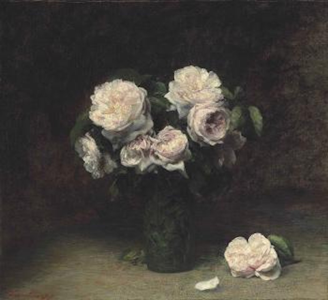 Roses dans un verre by Henri Fantin-Latour