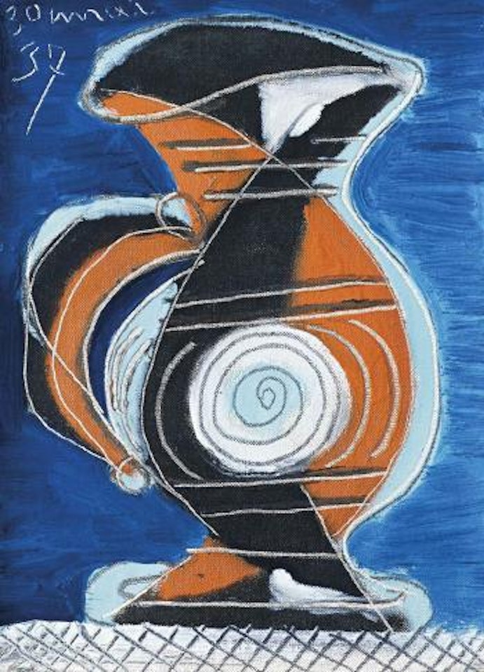 Pichet orange et bleu by Pablo Picasso