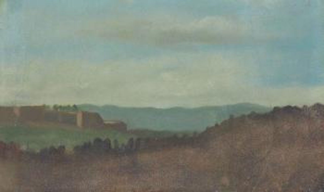Paysage, effet du soir by Edgar Degas