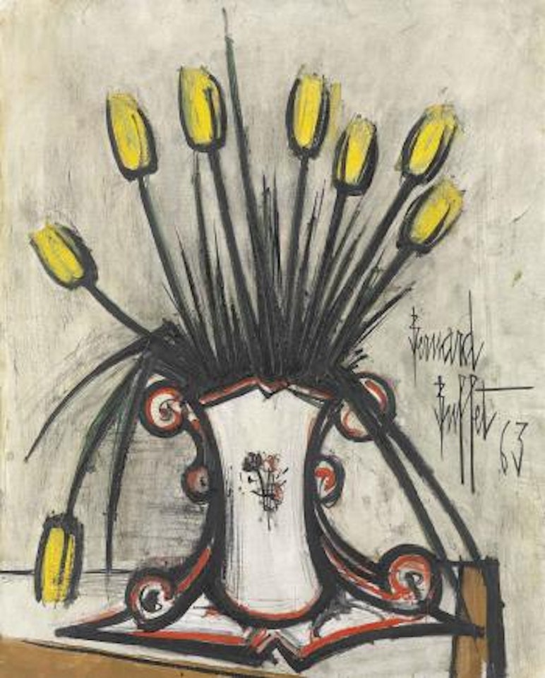 Bouquet aux fleurs jaunes by Bernard Buffet