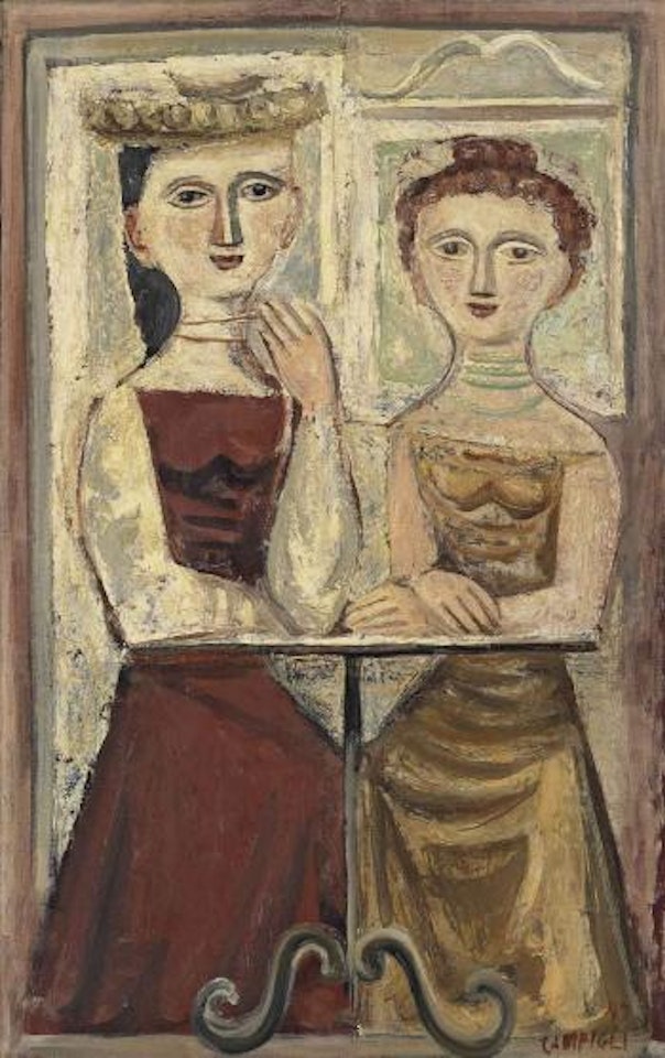 Due figure by Massimo Campigli