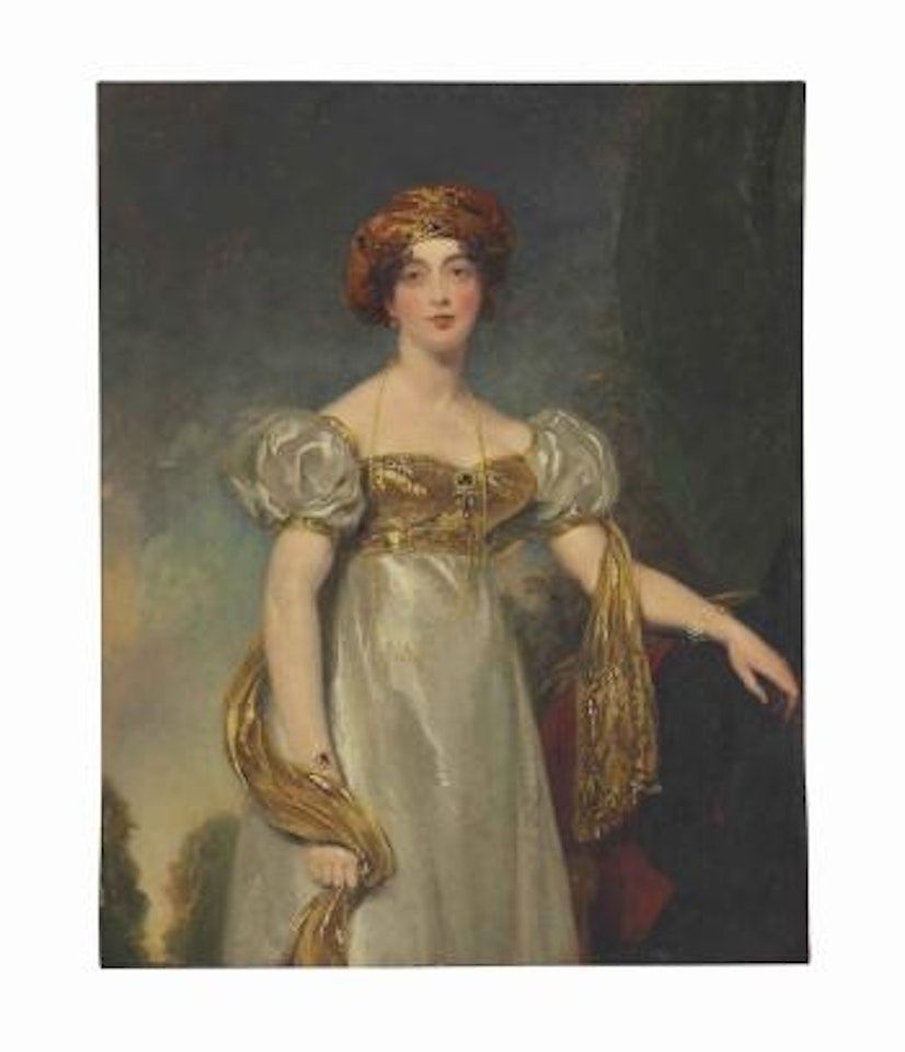 Portrait of Lady Arundell, three-quarter length by Sir Thomas Lawrence