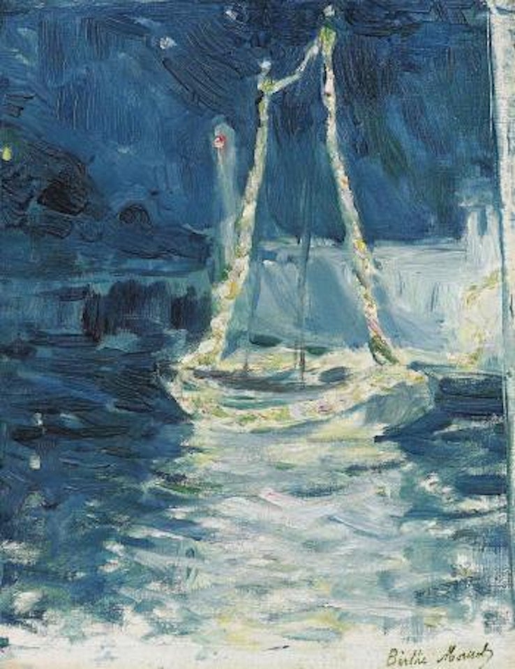 Bateau illuminé by Berthe Morisot