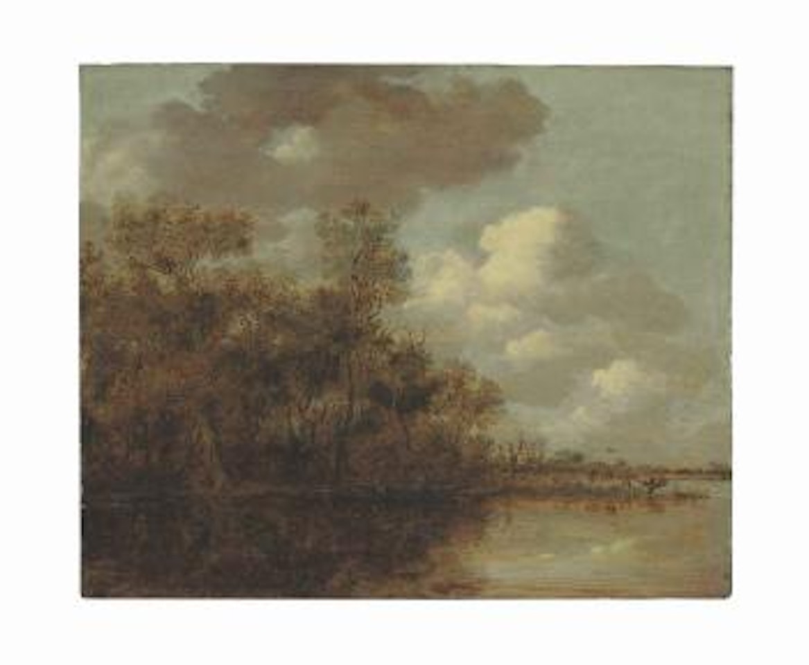 A river landscape by Jan van Goyen