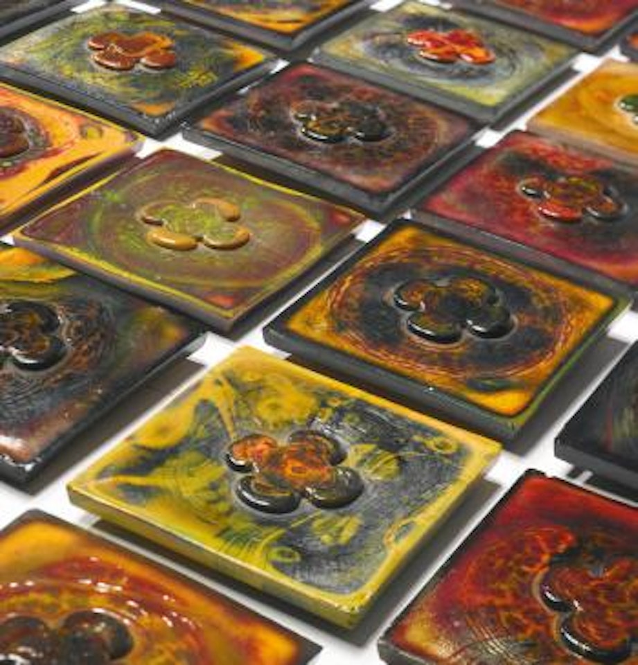 Collection Of 47 Tiles by Tiffany Studios
