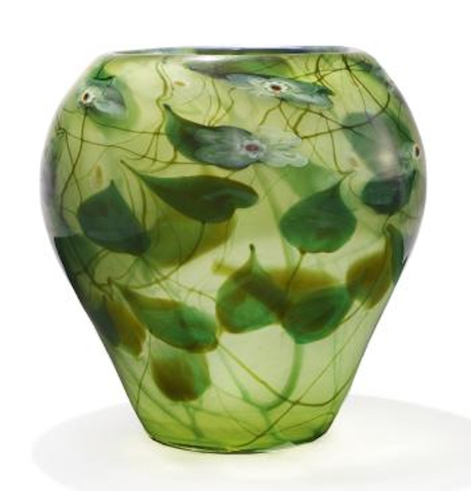 A Monumental "Millefiore" Paperweight Vase by Tiffany Studios