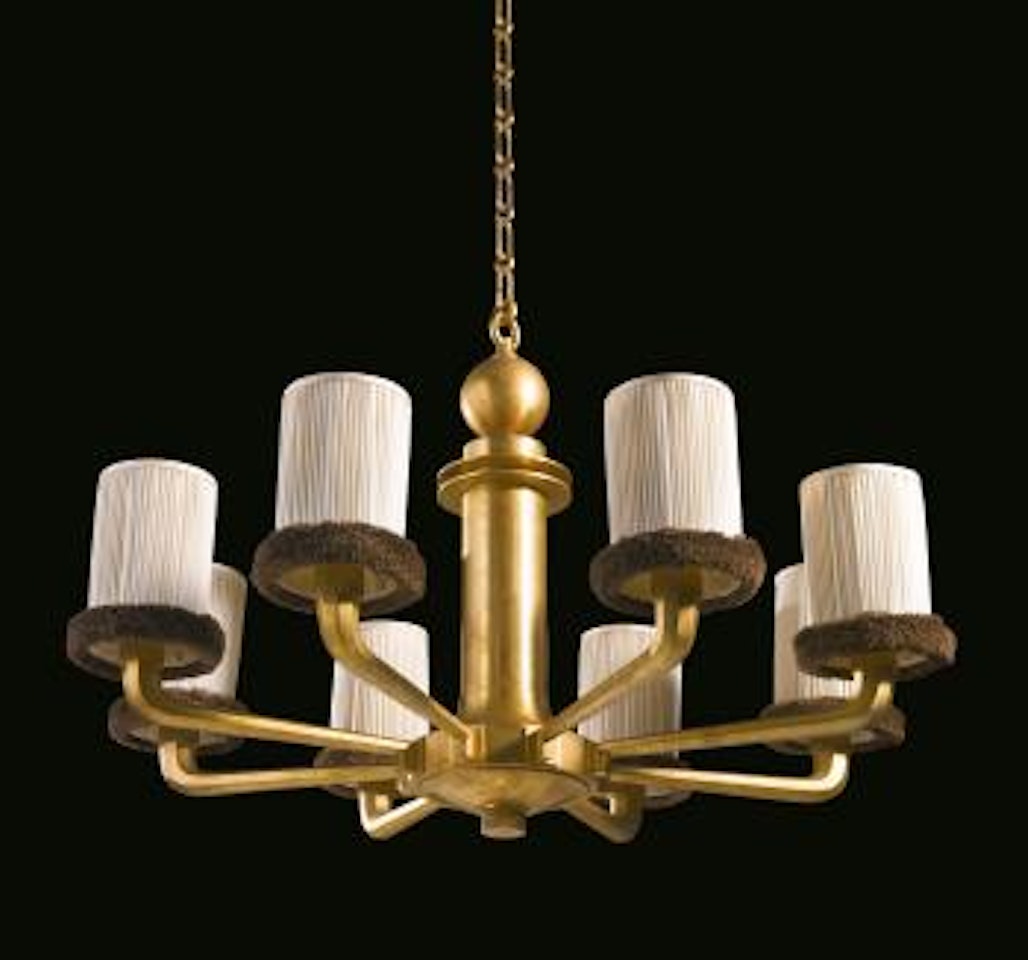 A Rare Eight-light Chandelier by Emile-Jacques Ruhlmann