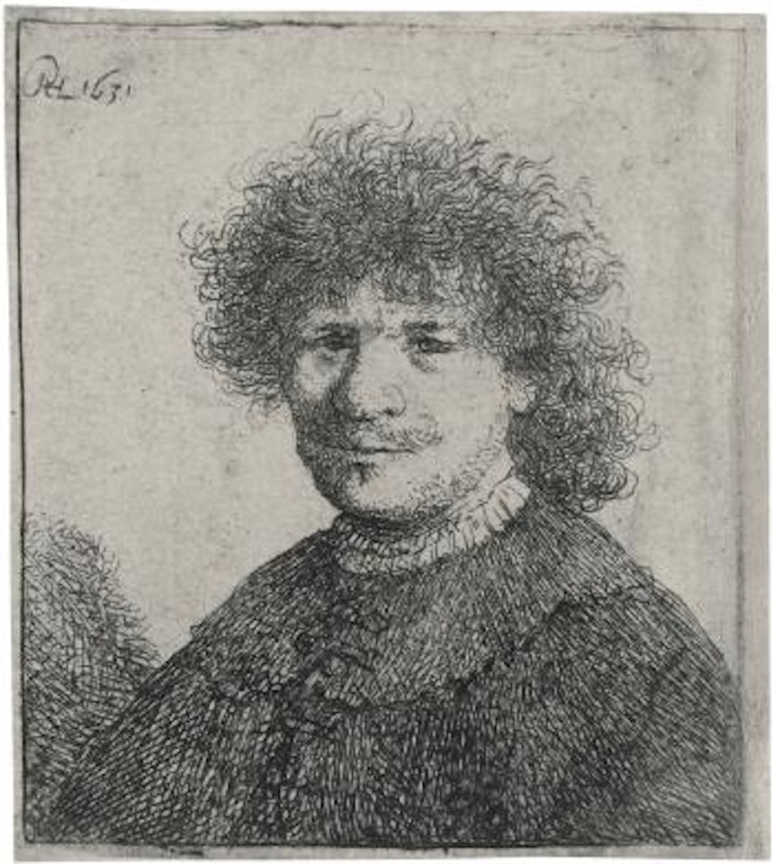 Self-portrait In A Cloak With A Falling Collar: Bust (Bartsch, Hollstein 15; New Hollstein 98w; Hind 63) by Attributed to Rembrandt Harmensz van Rijn
