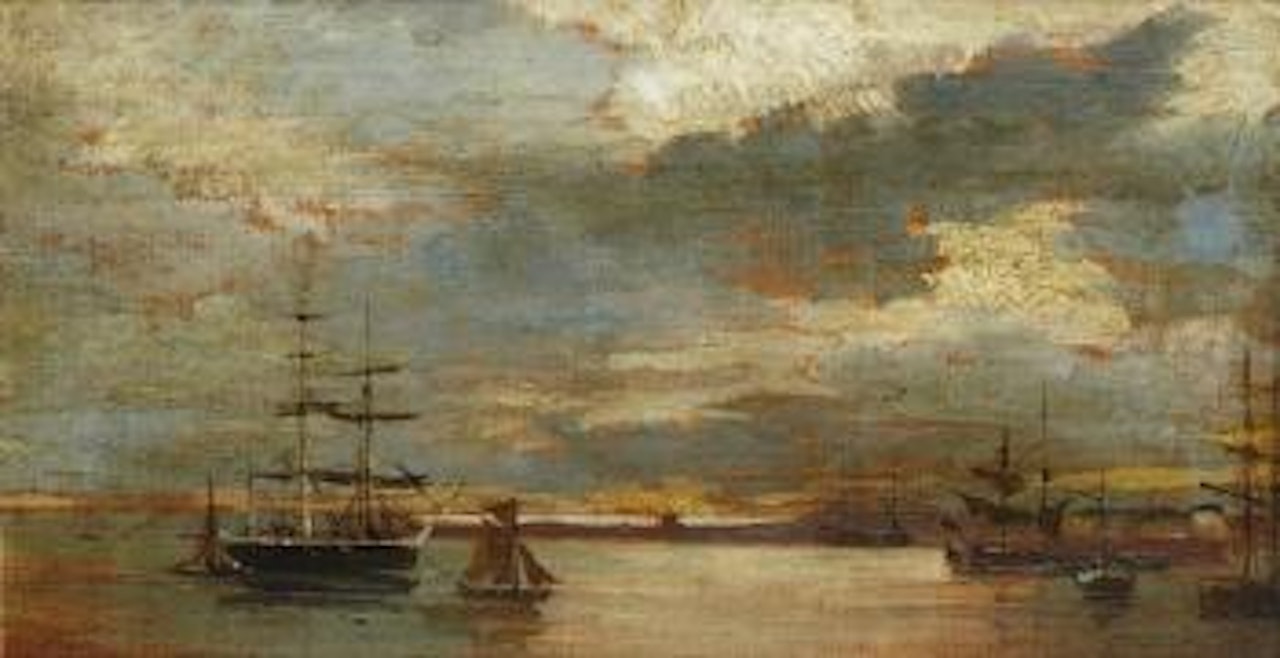 Marine au clair de lune by Eugène Boudin