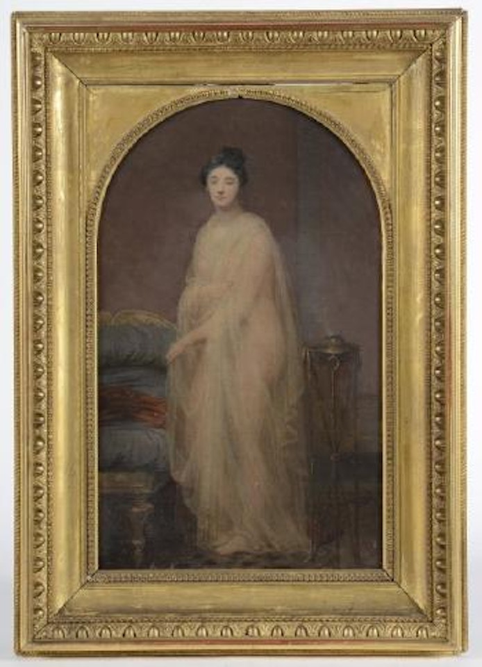 Jeune grecque sortant du bain by Claude Marie Dubufe