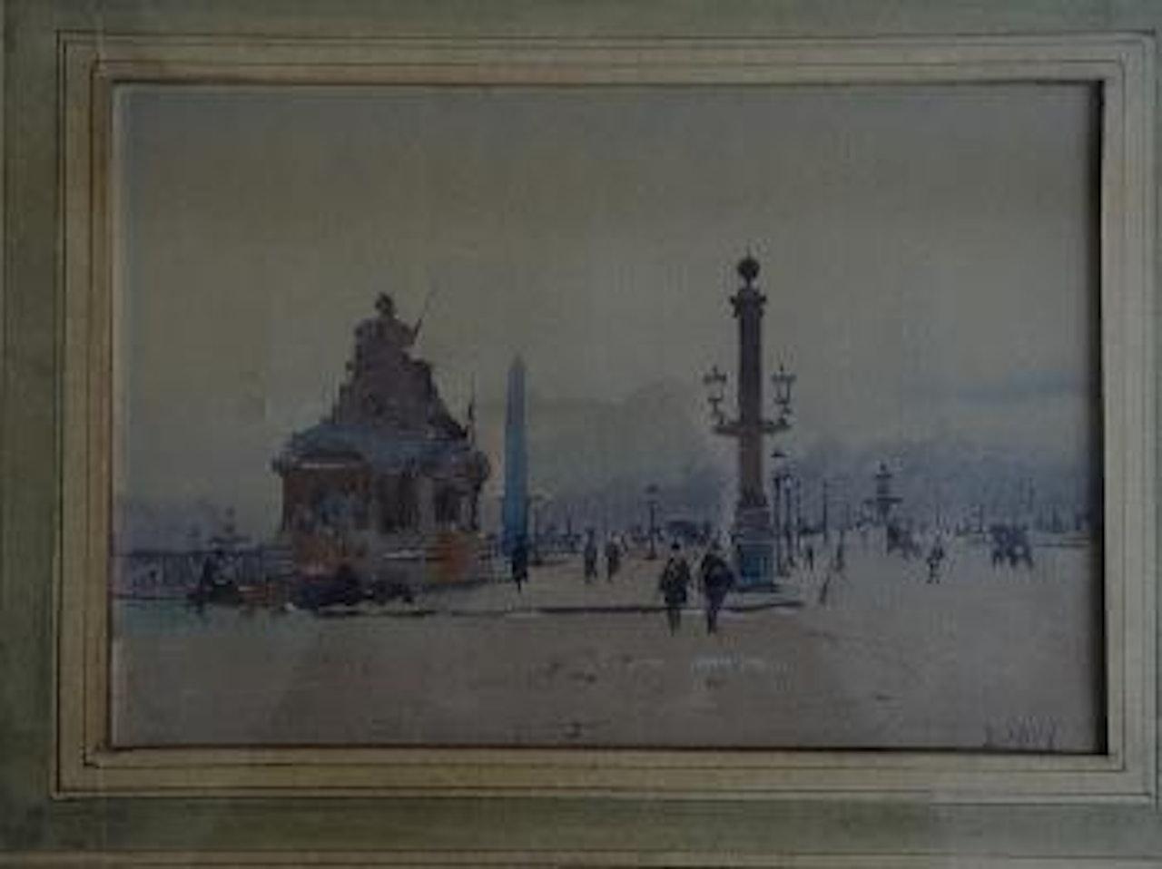 La place de la Concorde by Eugene Galien-Laloue