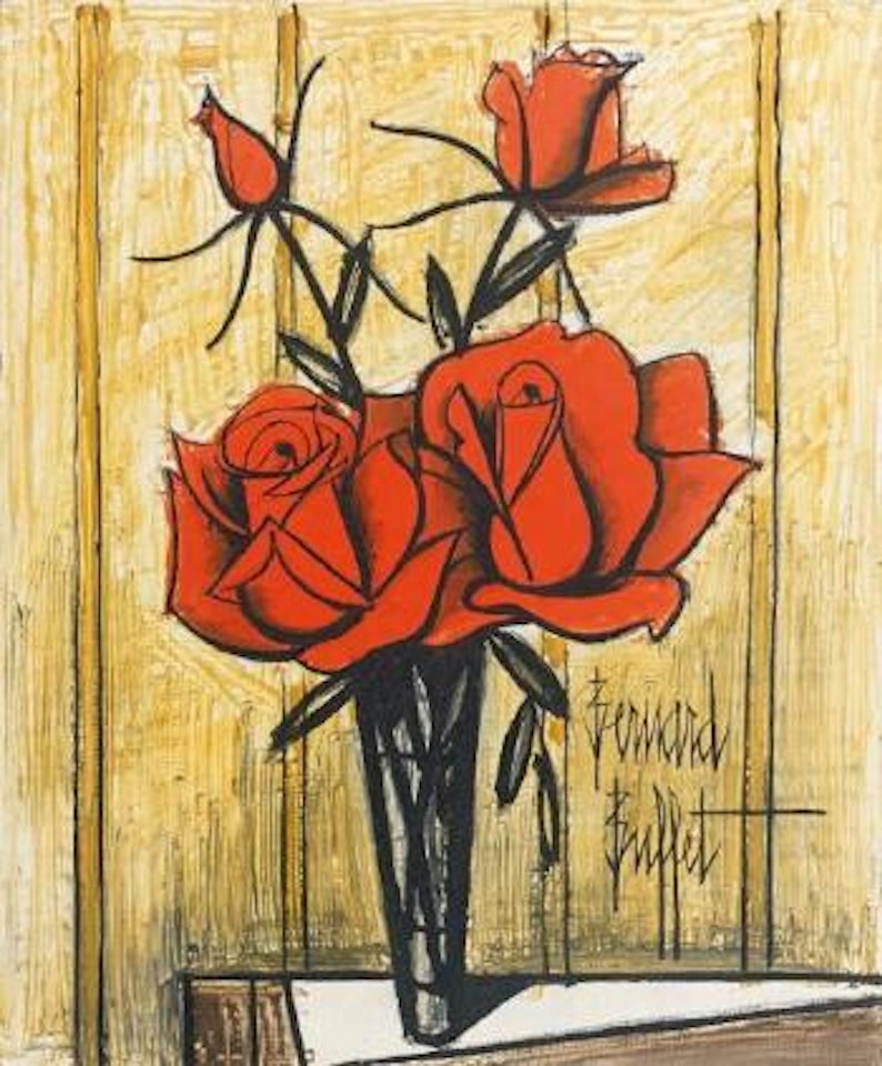 Quatre roses by Bernard Buffet