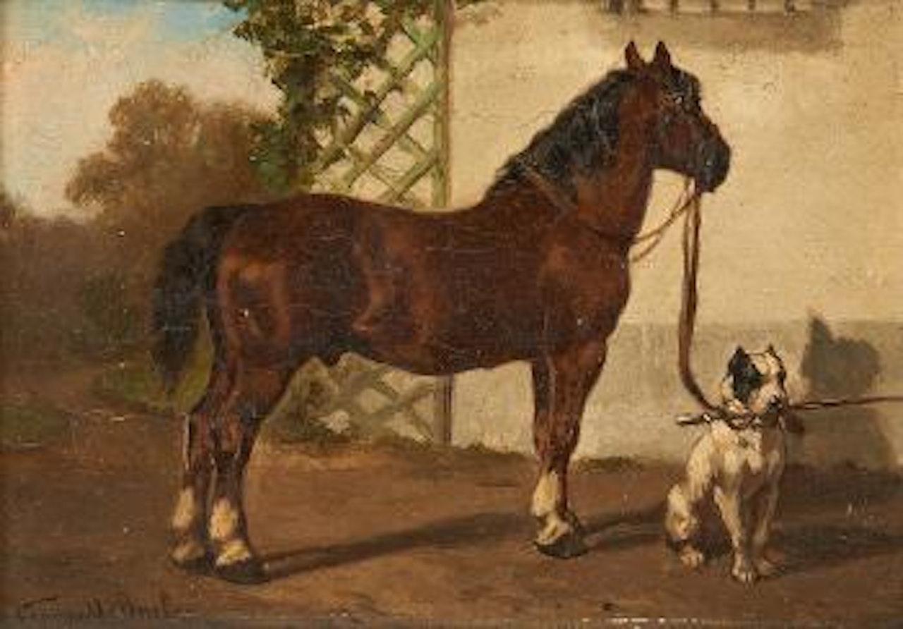 L’attente du cavalier by Frans de Beul
