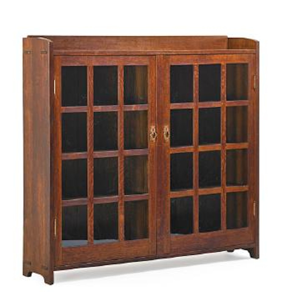 Double-door Bookcase by Gustav Stickley