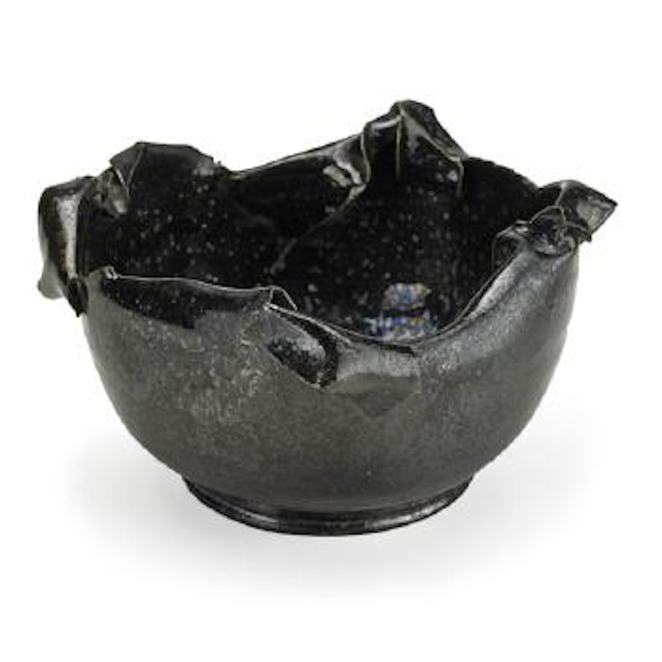 Bowl With Torn And Folded Rim by George E. Ohr