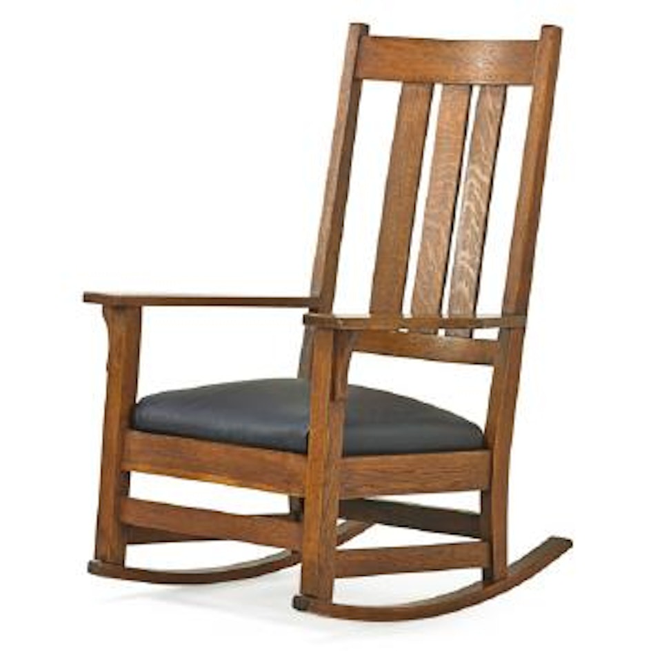 Tall-back Rocker by Gustav Stickley