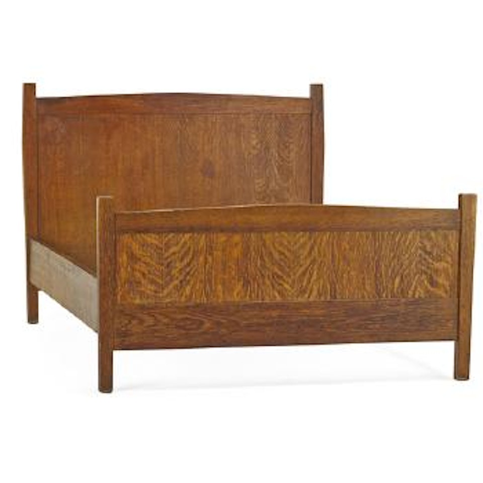 Full-size Bed by Gustav Stickley