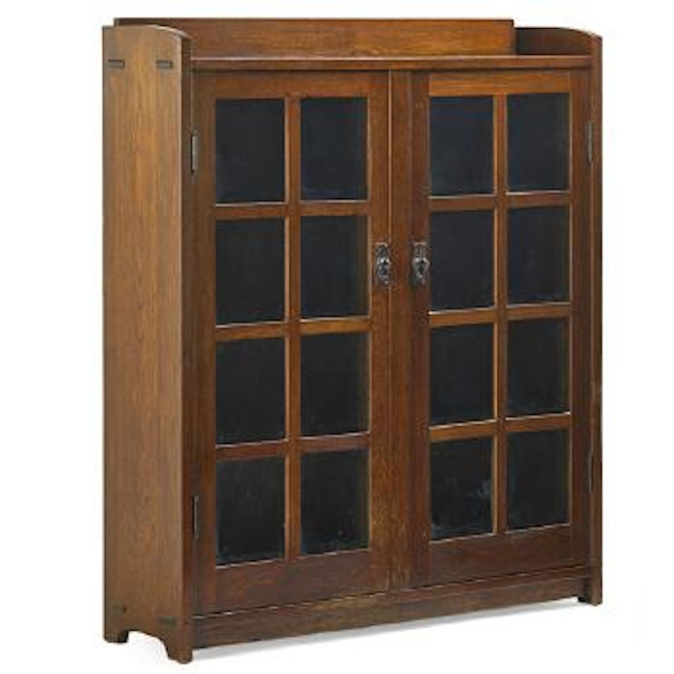 Double-door Bookcase by Gustav Stickley