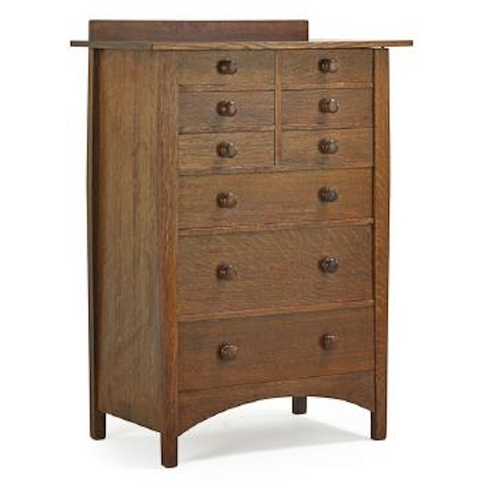 Nine-drawer Dresser by Harvey Ellis by Gustav Stickley