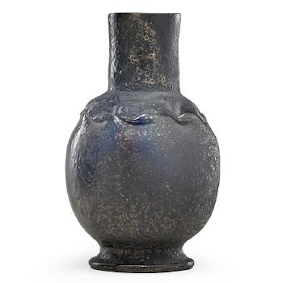 Tall Baluster Vase With In-body Twist by George E. Ohr