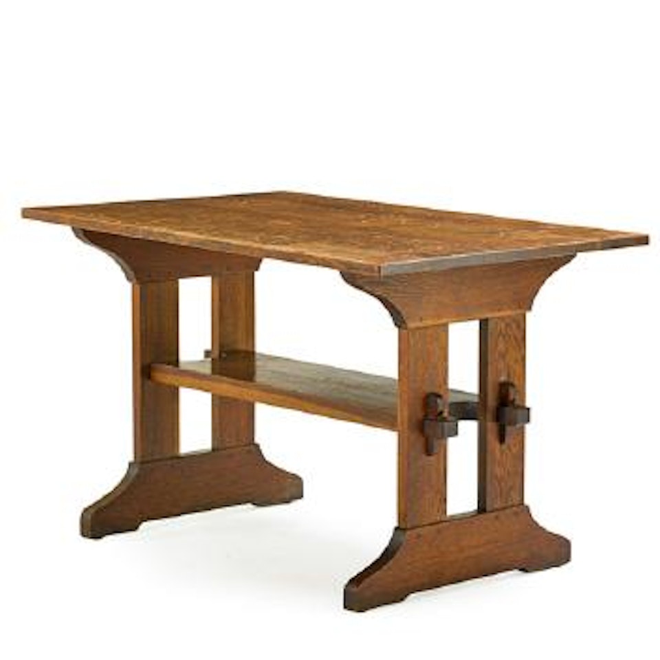 Trestle Table by Gustav Stickley