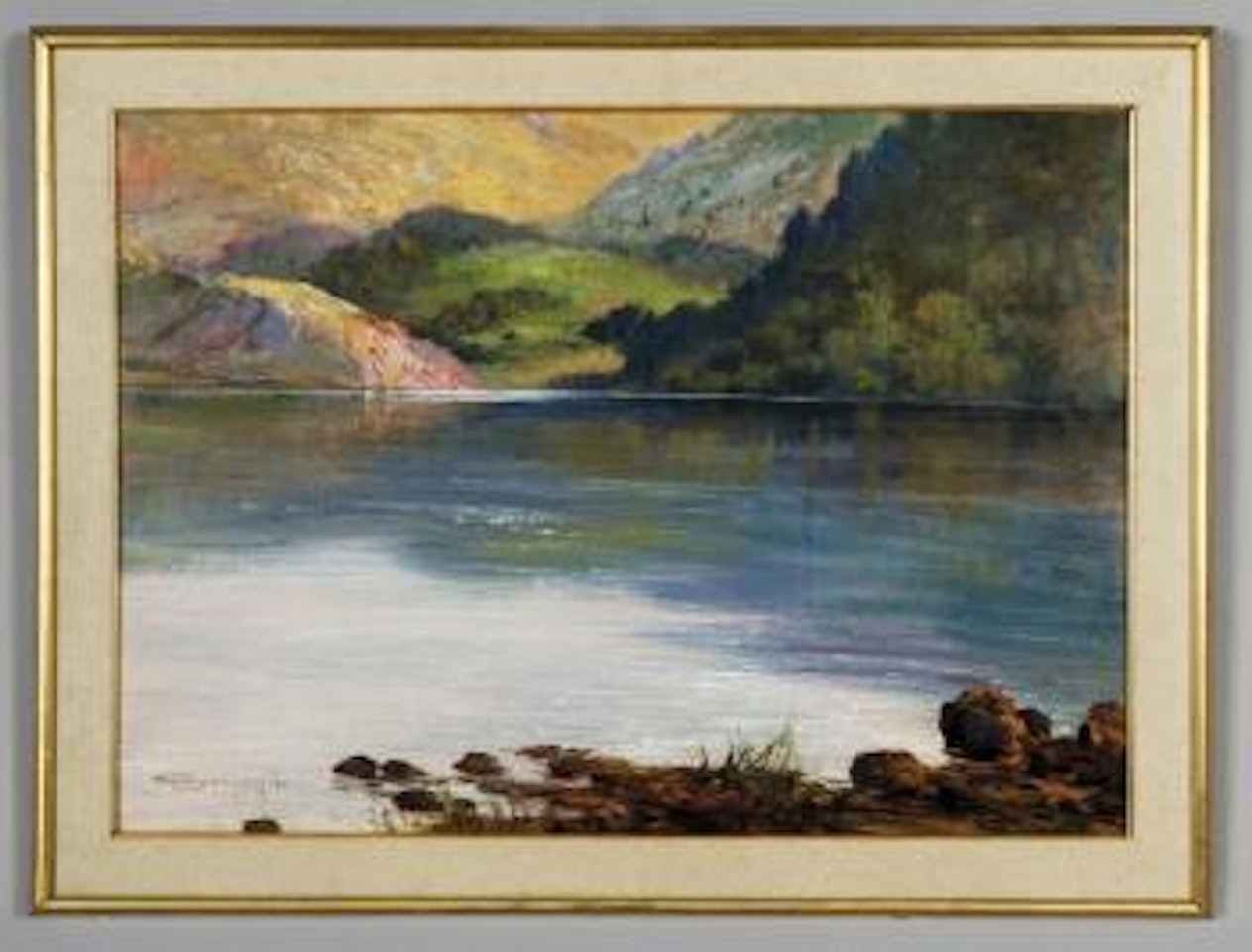 Lago di montagna by Cesare Bentivoglio