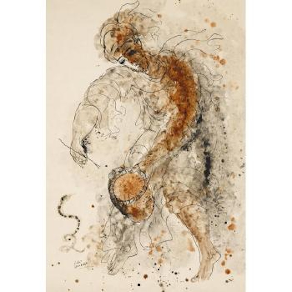 Man with a Basket by Reuven Rubin