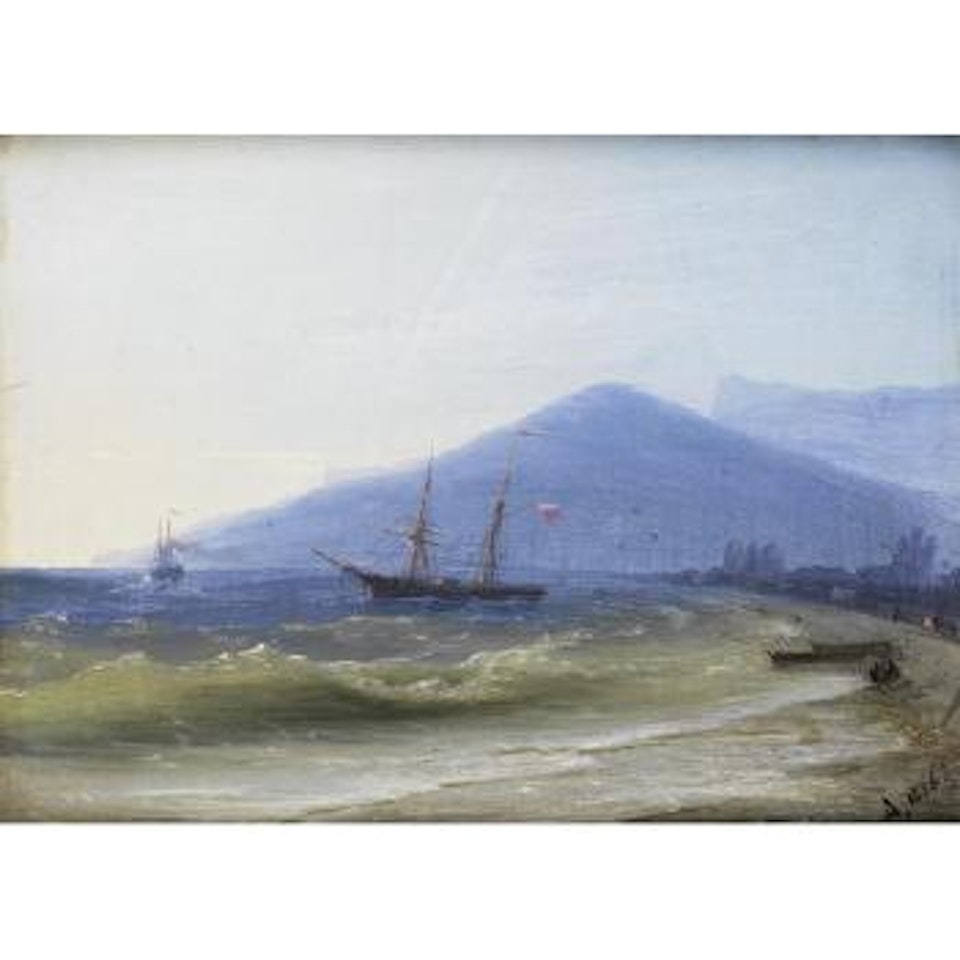Russian shipping, Yalta by Ivan Konstantinovich Aivazovsky