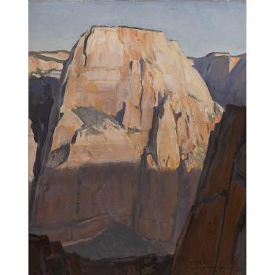 Great White Throne, Zion Canyon, Utah by Maynard Dixon