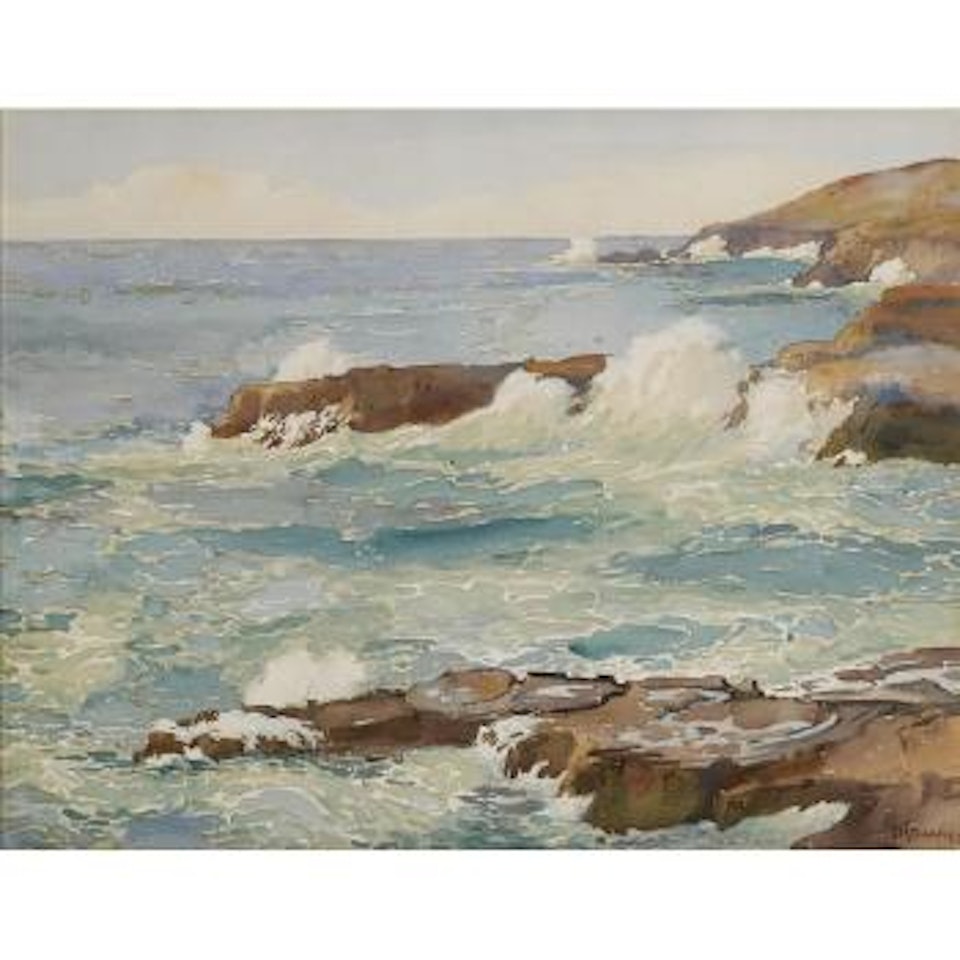View of Halona, Blow Hole by Joseph Henry Sharp