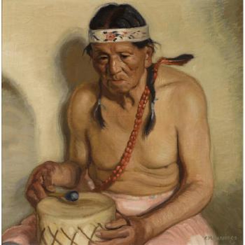 Taos Pueblo Indian, John Martinez by Ernest Martin Hennings