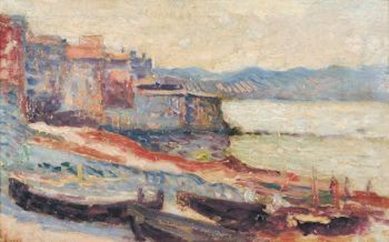 Saint-Tropez, le port des pêcheurs by Maximilien Luce