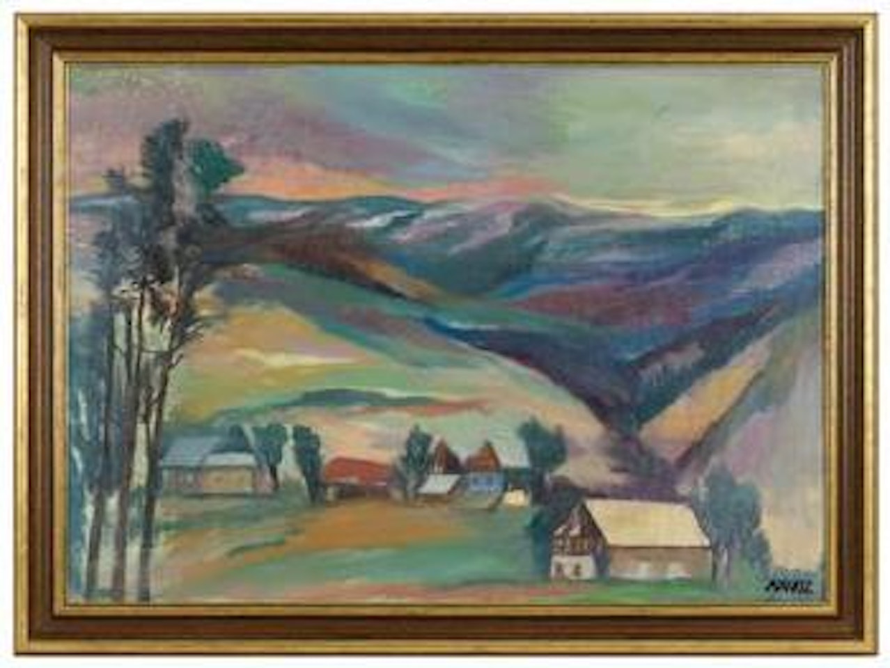 Steirische Hügellandschaft by Fritz Aduatz