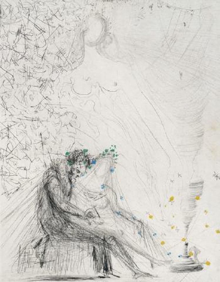 Le Couple à La Bougie by Salvador Dali