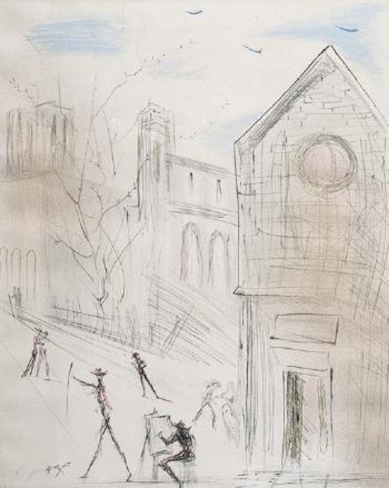 Saint-julien-le-pauvre by Salvador Dali