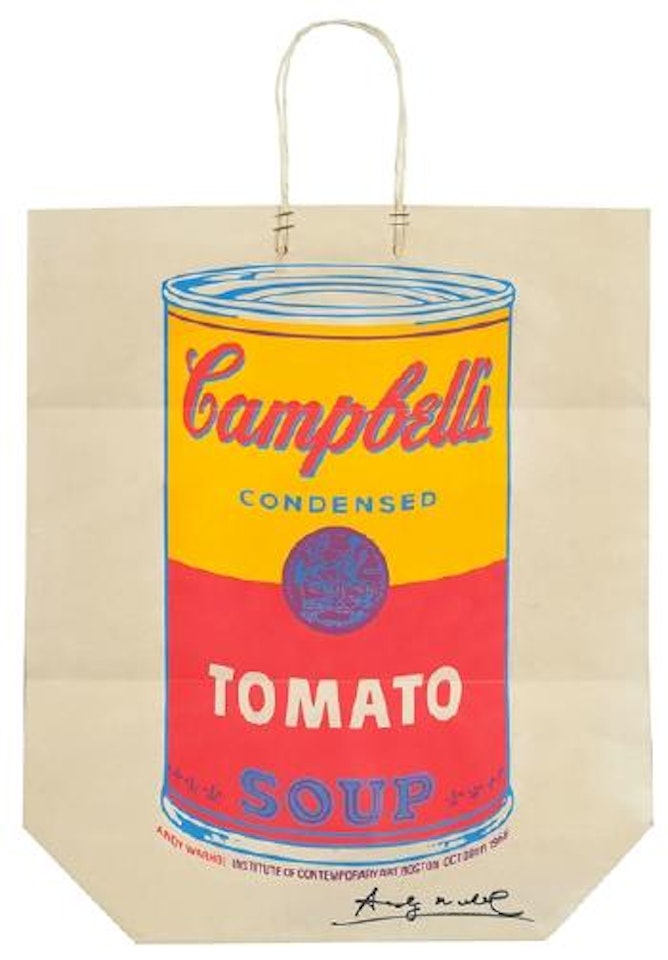 Cambell's Soup Can On Shopping Bag by Andy Warhol