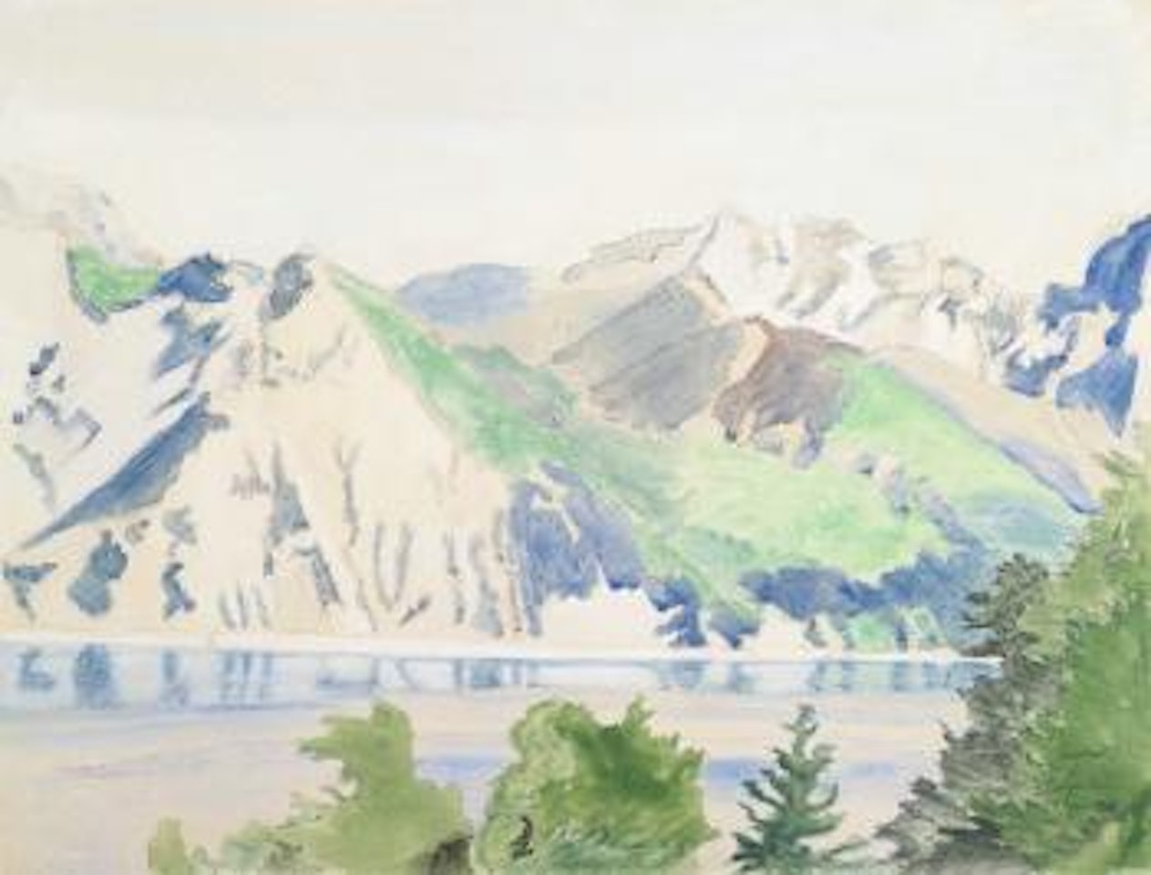 Berge Am Traunsee by Erich Heckel