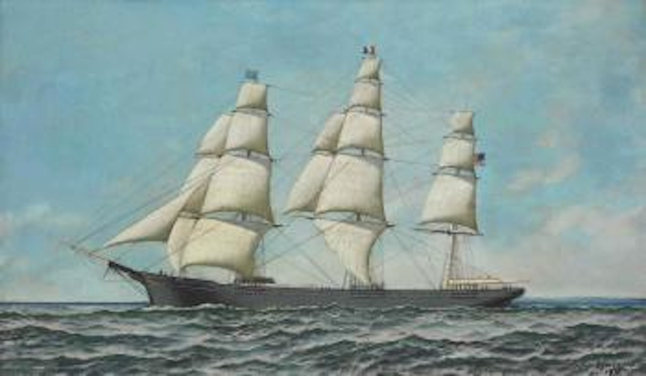 The Clippership Red Jacket by Antonio Jacobsen