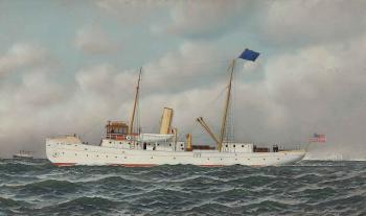 The Pilot Boat New York, 1914 by Antonio Jacobsen