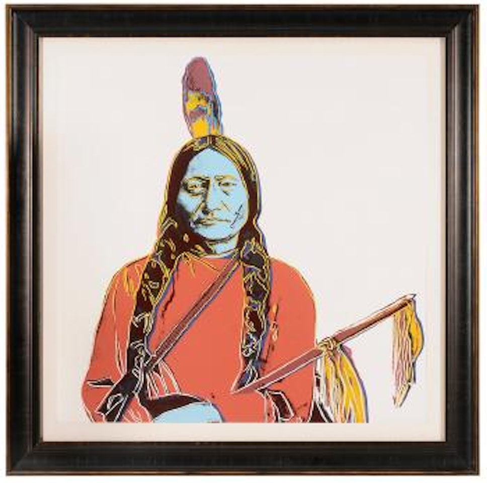 Sitting bull by Andy Warhol