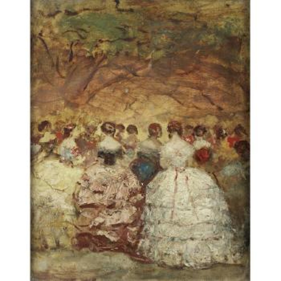 A fête at the Tuileries by Adolphe Monticelli