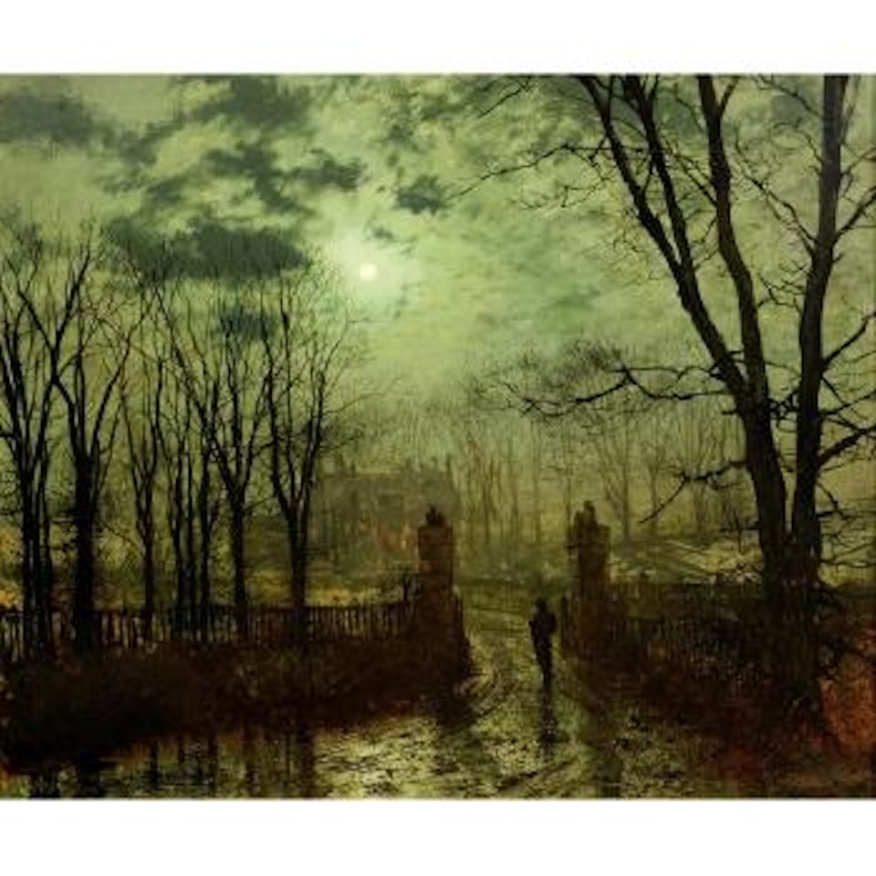 At the park gate by John Atkinson Grimshaw
