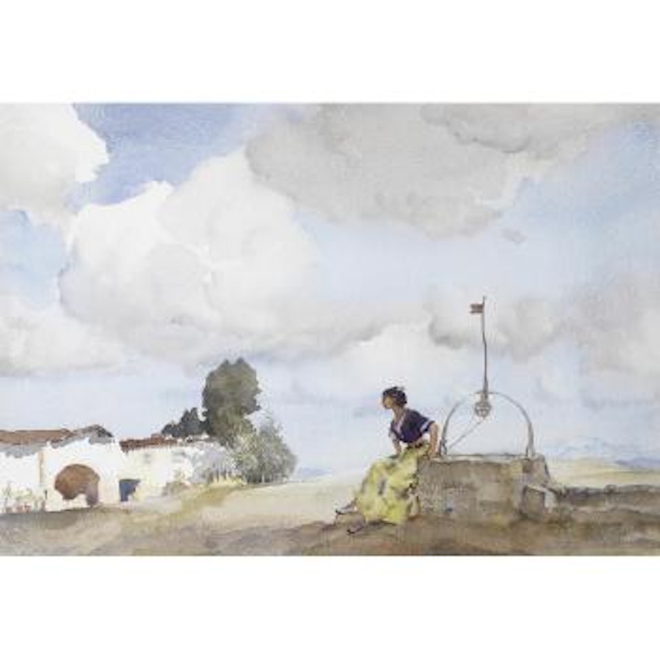 The girl at the Hacienda, Sierra de Segura by William Russell Flint